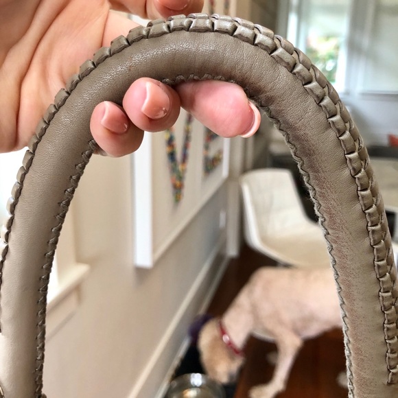 Taupe/grey Prada bag. - Picture 6 of 8